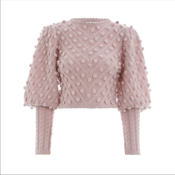 The Linetall Puff Sleeve Textured Sweater - Picture 5 of 7
